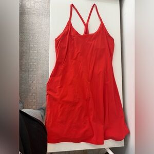 Orange Outdoor Voices Exercise Dress